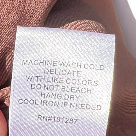 🌻ALEXIA ADMOR V-neck Puff Sleeve Midi Dress In Brown Size 12 | Excellent Cond. - Picture 11 of 11